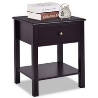 End Table Nightstand Storage Display Furniture Drawer Shelf Beside