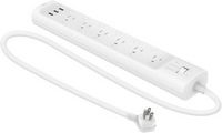 TP-Link - Tapo P316M Smart Surge Protection Power Strip with 6 Outlets and 3 Built-In USB Ports -...
