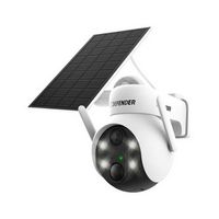 Defender - Solar Powered 4K AI Everwatch Wireless Security PTZ Camera with 3W Solar Panel, AI Det...