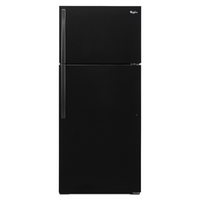 Whirlpool - 14.3 Cu. Ft. Top-Freezer Refrigerator - Black