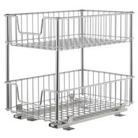 TRINITY - 2-Tier Sliding Drawer | Chrome - Chrome