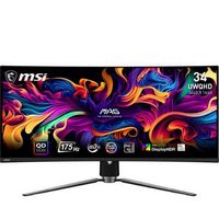 MSI - MAG341CQPQDOLED 34&quot; Quantum Dot OLED Curved UWQHD 175Hz 0.03ms Monitor with HDR400 (Display...