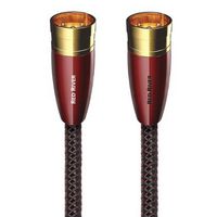 AudioQuest - Red River XLR &gt; XLR 3.3%27 Analog  Audio Interconnect Cable - Red on Black
