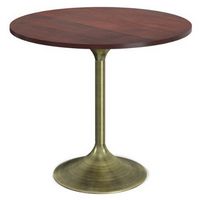 Simpli Home - Radford Dining Table - Walnut/Antique Brass