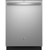 GE - 24" Top Control Built-In Hybrid Stainless Steel Tub Dishwasher with Dry Boost - Stainless Steel