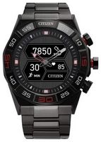 Citizen - CZ Smart 44mm Unisex IP Stainless Steel Hybrid Sport Smartwatch with IP Stainless Steel...