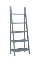 Linon Home Décor - Radford Five-Tier Ladder Bookshelf - Gray