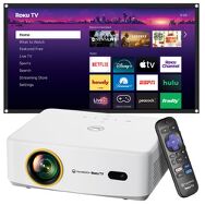 Vankyo - Leisure 570RB Native Full HD 1080P Wireless Roku TV Smart Single LCD Mini Projector, Scr...