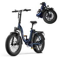 HiBoy - EX6F Foldable Electric Bike w/ 75 mi Max Operating Range & 25 mph Max Speed - 67.7*24.2*5...