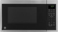 GE - 0.9 Cu. Ft. Countertop Microwave with Scan-to-Cook Technology - Stainless Steel