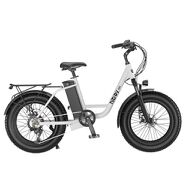 HiBoy - EX6 Electric Bike w/ 75 mi Max Operating Range & 25 mph Max Speed - White