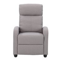 CorLiving - Oren Fabric Recliner - Light Grey