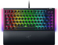 Razer - BlackWidow V4 75% Wired Orange Switch Gaming Keyboard with Hot-Swappable Design - Black