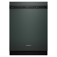 KitchenAid - 24" Front Control Built-In Stainless Steel Tub Dishwasher with Third Level Jet Rack ...