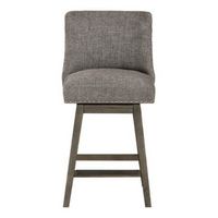 OSP Home Furnishings - Granville 26" Swivel Stool - Charcoal / Grey