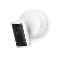 Ring - Outdoor Cam Pro Power Over Ethernet, Retinal 4K video, 10x Zoom, Low-Light Sight full-colo...