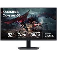 Samsung - 32&quot; Odyssey G50D QHD IPS 180Hz 1ms AMD FreeSync and G-Sync Compatible Gaming Monitor wi...
