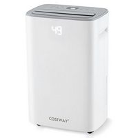 Costway 52 Pint Dehumidifier for Basement 4500 Sq. Ft Portable Dehumidifier 24H Timer - White