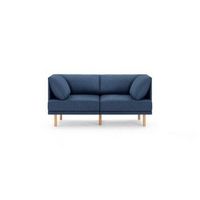 Burrow - Contemporary Range 2-Seat Sofa - Navy Blue