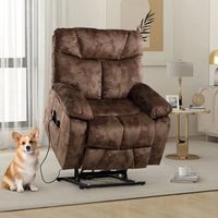 Bestier Recliner Power Lift Assist Reclining Chair With Massage Heating, Dual Hidden Cup Holders ...