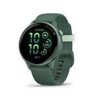 Garmin - vívoactive 6 GPS Smartwatch 42 mm Fiber-reinforced polymer - Metallic Jasper Green with ...