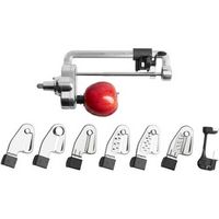 7 Blade Spiralizer Plus Attachment with Peel, Core and Slice Capabilities for KitchenAid Stand Mi...
