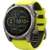 Garmin - fēnix 8 Solar Sapphire GPS Smartwatch 51mm Fiber-reinforced polymer - Titanium