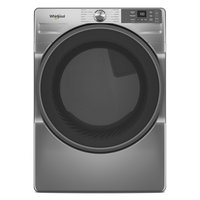 Whirlpool - 7.4 Cu. Ft. Stackable Smart Electric Dryer with Wrinkle Shield Option - Radiant Silver