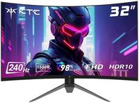 KTC - H32S17F 32" HVA 1500R Curved Gaming Monitor with Adaptive Sync, 240Hz IPS FHD 1080p, VESA, ...