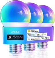 Linkind - A19 60W Smart LED Bulb Matter Compatible (3-Pack)