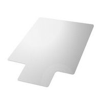 Floortex - Basic Lipped Vinyl Chair Mat for Hard Floors 36 x 48 inches - Clear