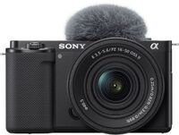 Sony - Alpha ZVE10: APS-C Content Creators’ Camera - Black