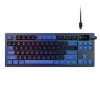 GAMDIAS - HERMES E7 TKL Wired Mechanical Red Switch Gaming Keyboard - Black and Blue