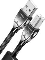 AudioQuest - 2.5' USB A-to-Mini USB Cable - Black/Gray