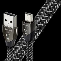 AudioQuest - 2.5%27 USB A-to-Mini USB Cable - Black/Gray