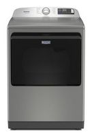 Maytag - 7.4 Cu Ft. Smart Electric Dryer with Pet Pro Option and Extra Power - Classic SIlver