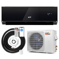 Costway 12000 BTU Wifi Enabled Mini Split Air Conditioner & Heater with Heat Pump Black - Black +...