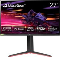 LG - UltraGear 27" FHD 240Hz 1ms NVIDIA G-SYNC Compatible with AMD FreeSync Premium Gaming Monito...