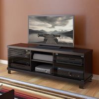CorLiving - Holland TV Stand, for TVs up to 75&quot; - Ravenwood Black