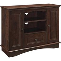 Walker Edison - Rustic Traditional TV Stand Cabinet for Most TVs Up to 50&quot; - Brown