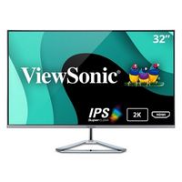 ViewSonic - VX3276-2K-MHD 32&quot; IPS LCD UHD Monitor (DisplayPort and HDMI) - Silver