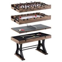 Barrington Coventry 54 in 4-in-1 Combo Game Table with Billiards, Air Hockey, Foosball and Table ...