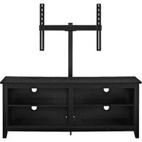 Walker Edison - TV Stand with Adjustable Removable Mount for Most TVs Up to 60" - Black