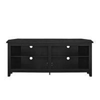 Walker Edison - Corner Open Shelf TV Stand for Most Flat-Panel TV's up to 60" - Black