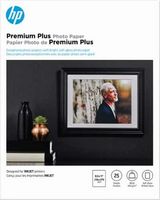 HP - Premium Plus Soft Glossy 8.5&quot; x 11&quot; Inkjet Photo Paper - 25 Count - White