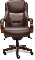 La-Z-Boy - Delano Big &amp; Tall Bonded Leather Executive Chair - Chestnut Brown