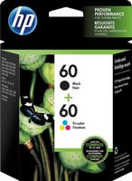 HP - 60 2-Pack Standard Capacity Ink Cartridges - Black &amp; Tri-Color