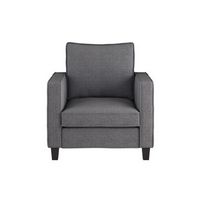 CorLiving - Georgia Fabric Accent Chair - Gray