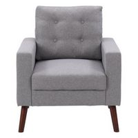 CorLiving - Elwood Tufted Accent Chair - Gray