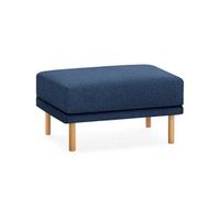 Burrow - Contemporary Range Ottoman - Navy Blue